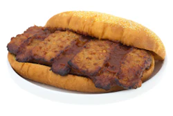 Cooked Pork Rib Sandwich In Bun On A Plate 479405228 4155x2522