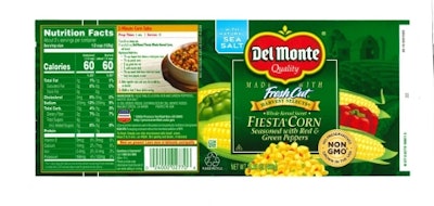 Del Monte Foods Fiesta Corn