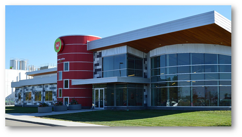 Bel Brands USA’s state-of-the-art plant was built in Brookings, South Dakota in 2014. Photo courtesy of Bel Brands USA.