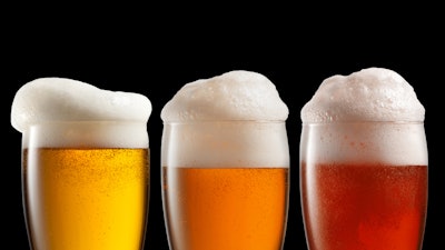 Different Beer In Glasses Isolated On Black 000084388875 Small