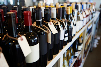 Wine Bottles In Liquor Store