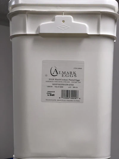 Almark Hard Cooked Eggs Label
