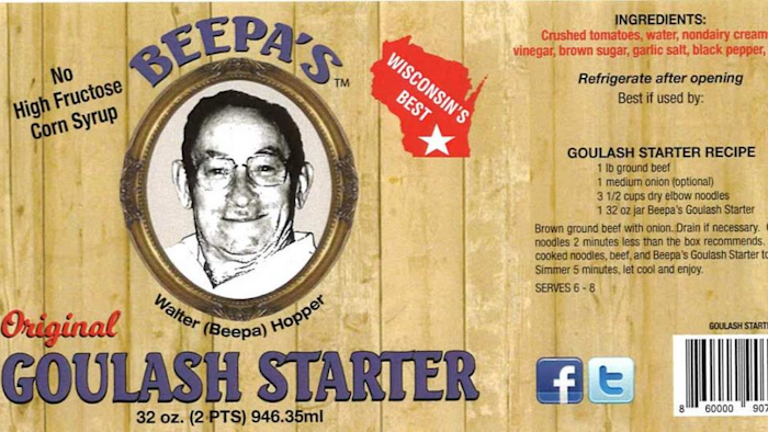 Label Beepas Goulash Starter