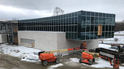Berkshire eSupply's new Novi, MI headquarters facility under construction in December.