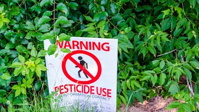 Pesticide Sign Istock