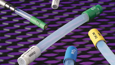 VICI Metronics’ Dynacal Permeation Tubes are small, inert capsules containing a pure chemical compound in a two-phase equilibrium between its gas phase and its liquid or solid phase. At a constant temperature, the device emits the compound through its permeable portion at a constant rate. Accurate, stable concentrations range from PPB to high PPM.