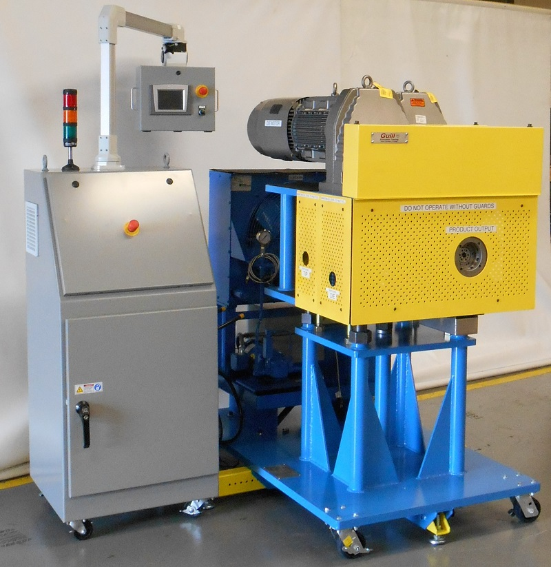 Guill Tool recently announced a new design for its high-production rotary models, both inline and crosshead style. You can see it here mounted on a cart.