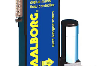 Model DFC Digital Mass Flow Controllers allow users to program, record, analyze, and control flow rates of various gases with a computer via an RS-485 interface.