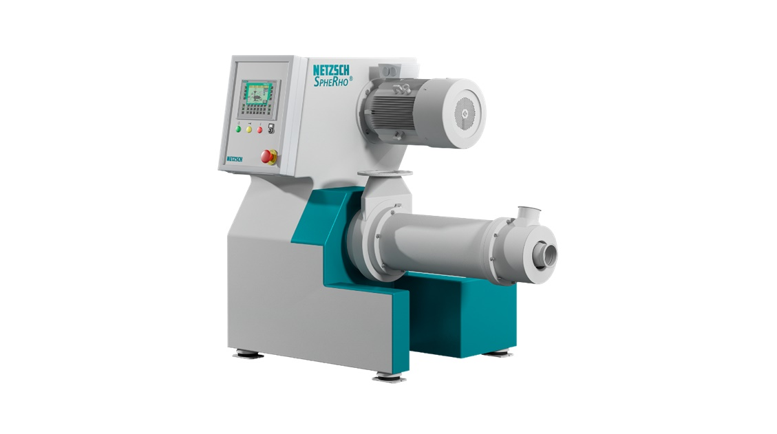 Netzsch's new SpheRho is an agitator bead mill designed for super fine dry grinding.