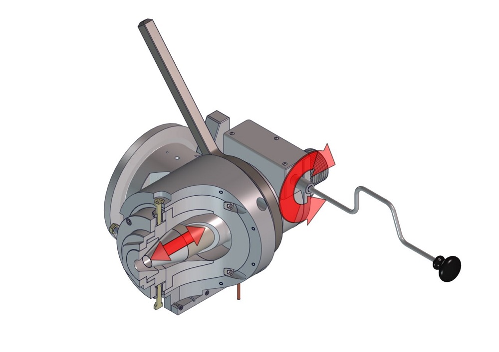 Guill Tool's 500 Series crosshead with a mechanically-assisted gum space adjustment system.