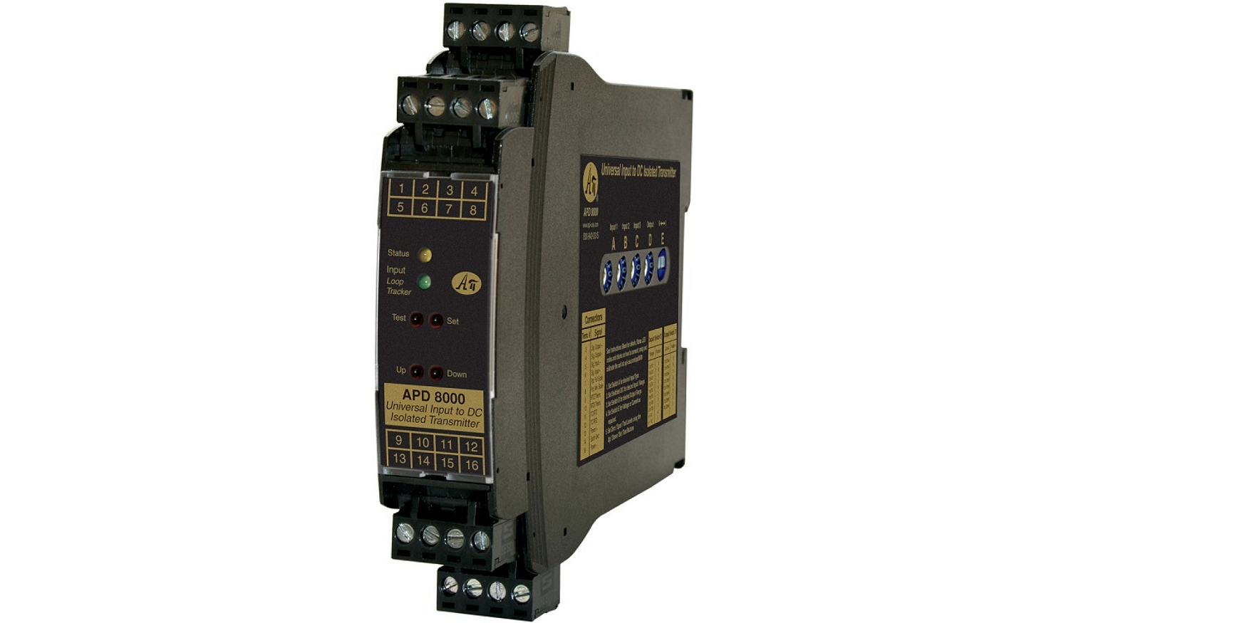 API's new high accuracy APD 8000 signal conditioner.