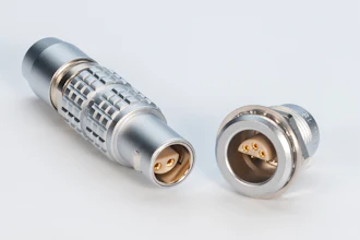 S series push-pull connector systems include a new outershell design using LEMO's chocolate bar shape.