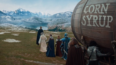 This undated image provided by Anheuser-Busch shows a scene from the company's Bud Light 2019 Super Bowl NFL football spot.