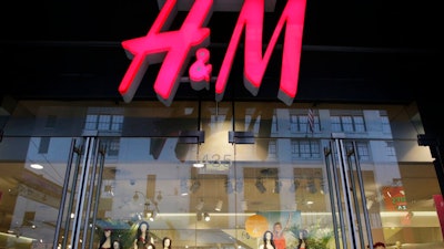 This May 31, 2013 file photo shows the exterior of an H&M store in New York. Low-cost fashion retailer Hennes & Mauritz AB said Friday Sept. 6, 2019, it is suspending leather purchases from Brazil in response to the Amazon fires.