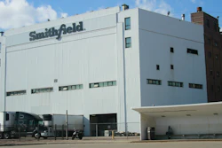 The Smithfield pork processing plant in Sioux Falls, SD is seen April 8.