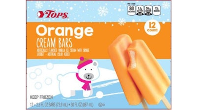 Top’s Orange Cream Bars, Principle Display Panela