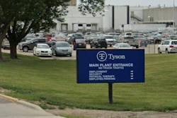 A Google Maps' street view of Tyson's Dakota City, NE beef plant.