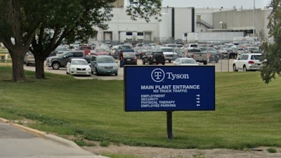 A Google Maps' street view of Tyson's Dakota City, NE beef plant.