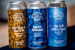 Cans of beer produced and named in reference to the COVID-19 pandemic are shown at Wild Heaven Beer on Thursday, April 30 in Avondale Estates, Ga. The 'Fauci Spring' pale ale, center, was named to honor Dr. Anthony Fauci, the director of the National Institute of Allergy and Infectious Diseases, and President Donald Trump's point person on explaining the COVID-19 pandemic to the American public.