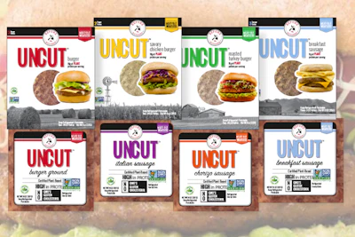 Before the Butcher's line of UNCUT brand plant-based meat products.