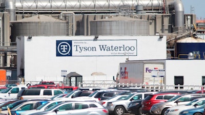 A Tyson Fresh Meats plant stands in Waterloo, Iowa, date not known.
