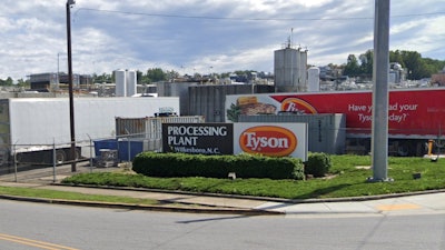 A Google Street view of Tyson Foods' processing plant in Wilkesboro, NC.