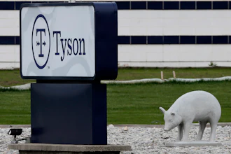 In this May 1 photo, a sign sits in front of the Tyson Foods plant in Waterloo, IA. Civil rights attorney Tom Frerichs filed a lawsuit on Thursday, June 25 behalf of the estates of three Tyson Foods workers at its pork processing plant in Waterloo who died after contracting coronavirus.