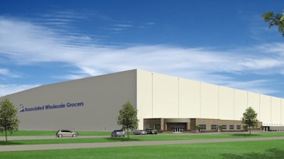 An artist rendering of AWG's new all-in-one distribution hub planned for Hernando, MS.