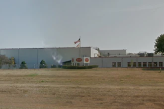 A Google Maps street view of Tyson Foods' pork processing plant in Columbus Junction, IA.