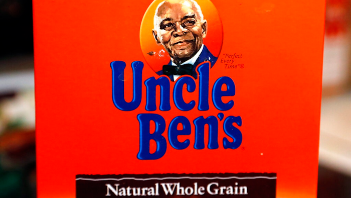The portrait of 'Uncle Ben's' is portrayed on a box of rice Thursday, June 18, 2020 in Jackson, Miss. The Uncle Ben's rice brand is getting a new name: Ben's Original. Parent firm Mars Inc. unveiled the change Wednesday, Sept. 23, 2020 for the 70-year-old brand, the latest company to drop a logo criticized as a racial stereotype. Packaging with the new name will hit stores next year.