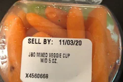Bottom Label, Mixed Veggie Cup With Dip