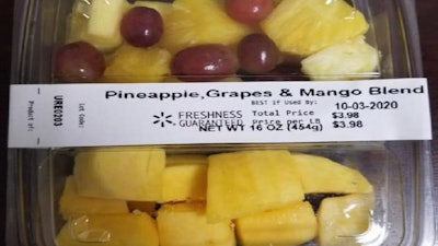 Picture Of Pineapple, Grapes And Mango Blend, 16 Oz