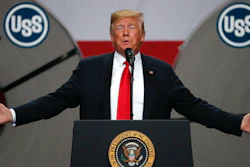 President Donald Trump speaks at the United States Steel Granite City Works plant in Granite City, Ill., July 26, 2018.