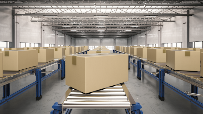 Boxes On Conveyor Belt