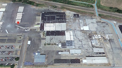 An aerial view of Tyson Foods' Vernon, TX facilities.