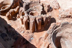 Pottery basins in Abydos, Egypt, Feb. 13, 2021.
