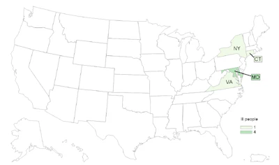 Cdc Case Count Map Listeria Feb122021