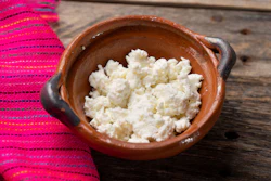 Traditional Mexican panela cheese.
