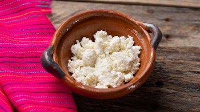 Traditional Mexican panela cheese.