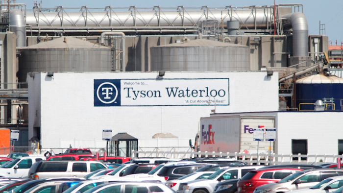 A Tyson Fresh Meats plant stands in Waterloo, Iowa, date not known.