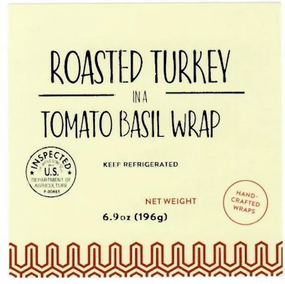 Product Label, Roasted Turkey In A Tomato Basil Wrap