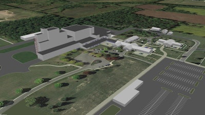 An artist rendering of Royal Canin's New Factory in Lewisburg, Ohio.