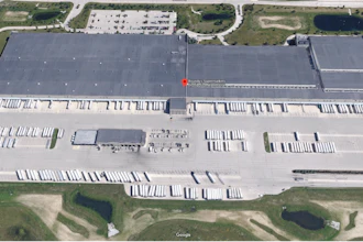 A Google Maps view of Roundy's Distribution Center in Oconomowoc, WI.