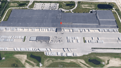 A Google Maps view of Roundy's Distribution Center in Oconomowoc, WI.