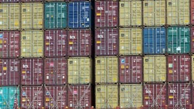 Standardized shipping containers like these 40-foot ones made globalization possible.