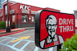 A KFC restaurant is seen open on April 21 in New York.