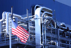 Factory With Flag