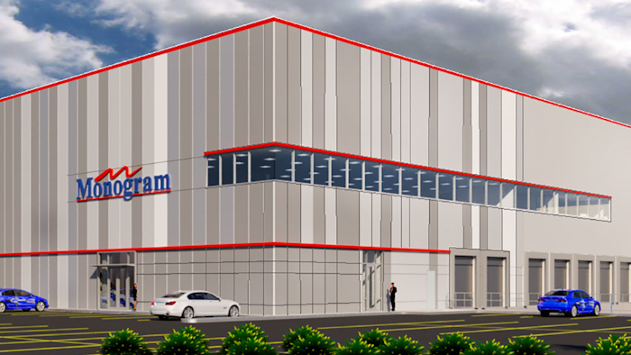 Monogram Food Solutions’ planned 135,000-square-foot facility at Creek Brook Park in Haverhill, MA.
