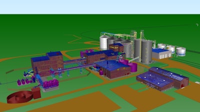 A computer rendering of Cargill's new canola processing facility in Regina, Saskatchewan.