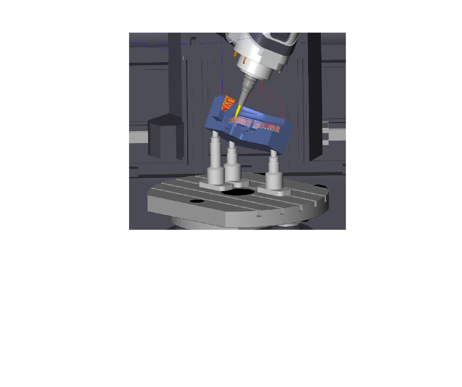 hyperMILL VIRTUAL Machining Optimizer now detects violations of the axis limitations and optimizes movement sequences accordingly.